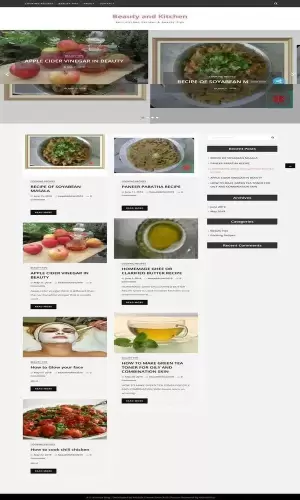 A Cooking Blog Website